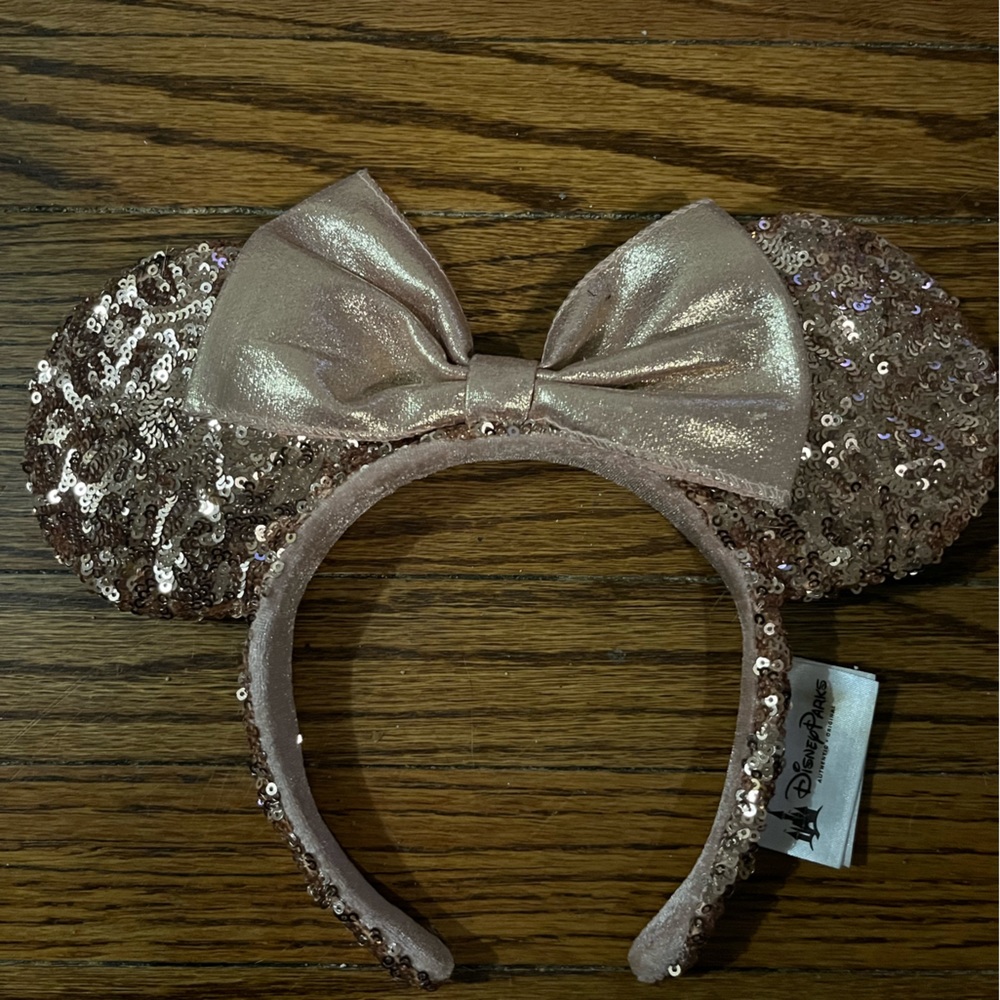 Pink glittery Minnie ears